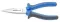 Long nose pliers with side cutter and pipe grip, straight 200mm
