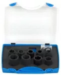 Set of impact sockets 1/2" 15:30mm 12 pcs