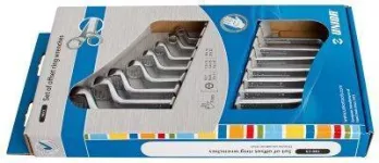 Set of offset ring wrenches 8 pcs