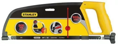 Stanley Contractors Hacksaw Enclosed Grip 12"