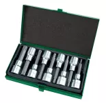 TopTul 1/2" DR. Long Star Bit Socket Set of 9Pcs