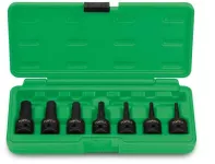 TopTul 1/2" DR. Star Bit Impact Socket Set Of 7Pcs
