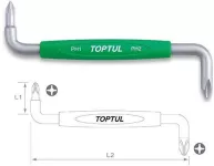 Toptul Offset Screwdriver Ph3 X Ph4