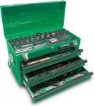Toptul Professional Tools Tin Bag 99 pieces- Green, 3 Drawers