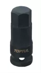 TopTul 3/4" Hex Bit Impact Sockets 22mm
