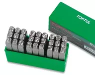 Letter Punch Set 5mm 27 Pcs Toptul