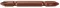 Screwdriver bit ph2 two-way bronze length 65 bronze