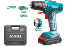 TOTAL CORDLESS IMPACT DRILL Li - ion 20V / 2Ah / 45Nm