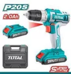 Total Cordless Drill 10 mm 20V / 2Ah / 45Nm