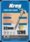 Kreg Zinc Pocket-hole Screws - 32mm/1.25", #8 Coarse-thread, Maxi-loc, 1200-count