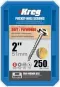 Kreg Pocket Hole Screw 51mm / 2 " #8 Coarse Thread Maxi-loc (250 Count)