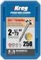 طقم مسامير 2-1/2" 64 مم 250 قطعة Kreg