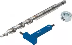 Easy-Set Drill Bit with Stop Collar & Gauge/Hex Wrench 38-19-13mm Kreg