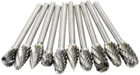 Electric Grinding Accessories 10pcs 0.12-0.24inch Tungsten