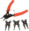 Snap Ring Pliers Set 5 Pc Interchangeable Jaw Head C Clip Pliers