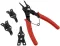 Snap Ring Pliers Set 5 Pc Interchangeable Jaw Head C Clip Pliers