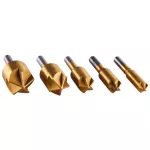 Titanium Coated Countersink Bit Set 5pc Amtech