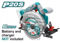 TOTAL Li-ion CIRCULAR SAW 20V without Battery and charger