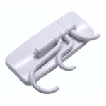 Self-adhesive hanging hook with swivel arms
