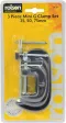 G Clamp Set 3pcs rolson