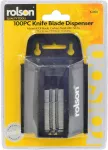Rolson 100pcs Utility Knife Blade With Dispenser