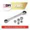 6pcs Metric Go-through 72t Crv Ratchet Spanner Set Amtech