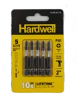 Screwdriver Bit Set 5 Pcs Hardwell