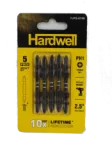Screwdriver Bits 5 Pcs 2" Hardwell
