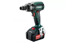 Cordless Impact Wrench 18v With Two Batteries And Charger Metabo