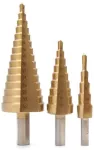 3pc Titanium Step Drill Set rolson