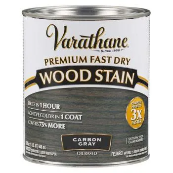 Rust-Oleum Varathane 946ML Premium Fast Dry Wood Stain Carbon Gray