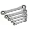 5pc Offset Ratchet Ring Spanner Set rolson