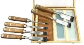 Wood Chisel And Sharpening Set 8 Pcs Rolson