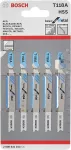 Bosch JSB T118A Basic for Metal Straight Cut 5 Pcs