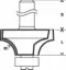 Bosch Rounding Router Bit 18.7 mm Shank 8 mm
