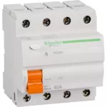 Schneider Electric Domae RCCB 40A 4P AC 30MA Earth Leakage Protection