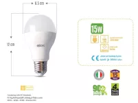 Elios LED Lamp 15 W, E27, Warm