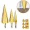 WISEUP 3pcs HSS Step Drill Bit Set, Cone Drill Bit
