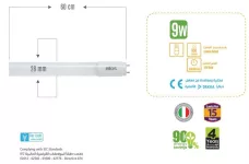 Elios LED Tube 9 W, 60 cm, G13, White