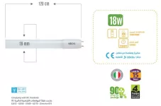 Elios LED Tube 18 W, 120 Cm, G13, White