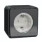 Schneider Electric Mureva Outlet W SideE Screwl Surface Gr