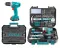 TOTAL SET CORDLESS DRILL Li-ion 12V 128PCS