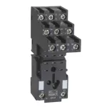 Socket, Separate Contact, 10 A, Relay Type RXM3, Screw Connector, 250 V AC