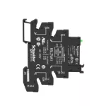 SE Harmony, Slim Interface Relay Pre-assembled, 6 A, 1 CO, With LED, With Protection Circuit, Screw ...