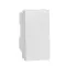 Pushbutton switch 10A 1 mod screw - white