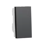 One-way switch 16A screws 1module - Black