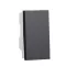 One-way switch 16A screws 1module - Black