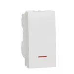 One-way switch 16A screws indic lamp 1m - white