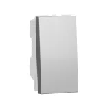 One-way switch 16A screws 1module - Aluminium