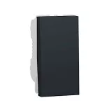 two-way switch 16A screws 1module - Black